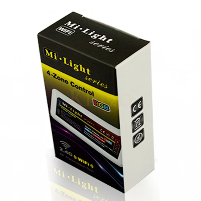 

DC12V-24V RGB Led Controller Mi Light Wifi 3 Channel Mi.light 2.4Ghz Wireless 4 Zones 18A Max to Control RGB Led Strip Lighting