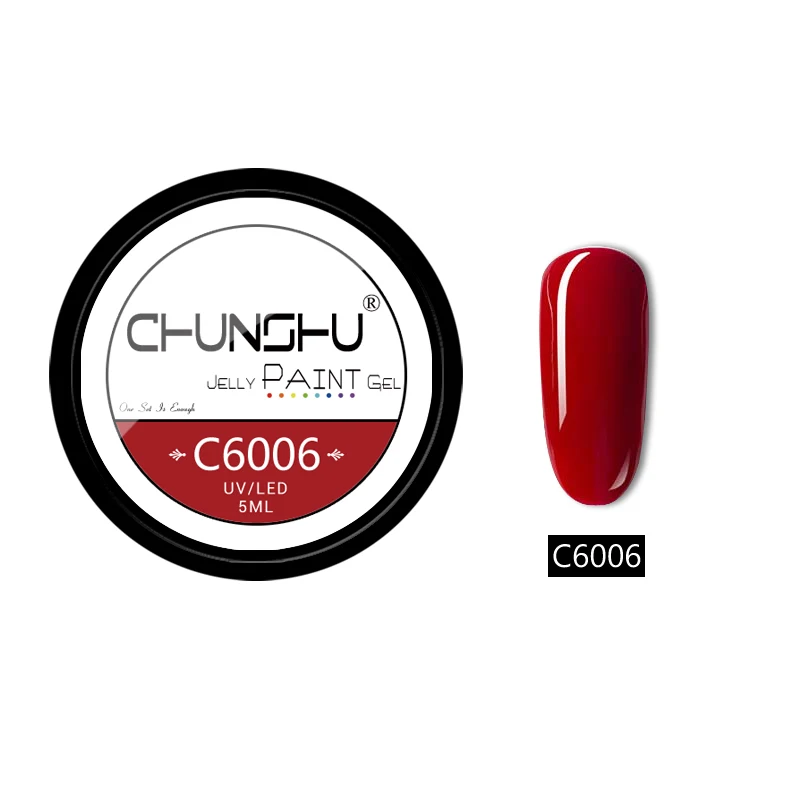 C6006 CHUNSHU 66 цветов УФ-гель для ногтей Желейный Цветной Гель-лак для рисования 5 мл впитывающий лак для ногтей гель для ногтей Дизайн ногтей маникюр DIY - Цвет: C6006