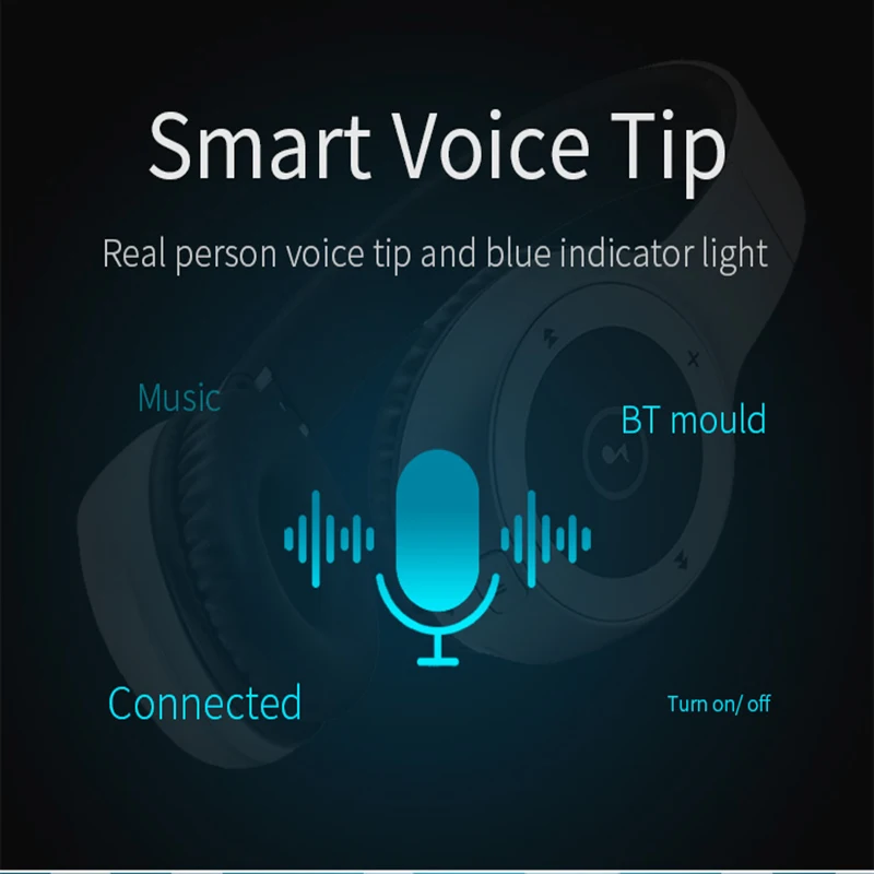 Беспроводные bluetooth наушники гарнитура стереонаушники CVC с шумоподавлением