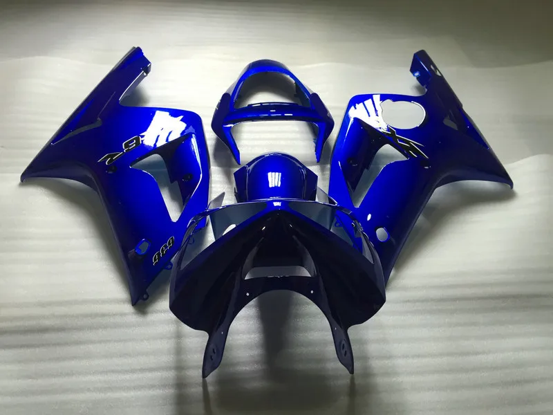 Полный синий комплект обтекателей для 2003 2004 ZX6R Kawasaki Ninja ZX 6R 03 04 636 формы под