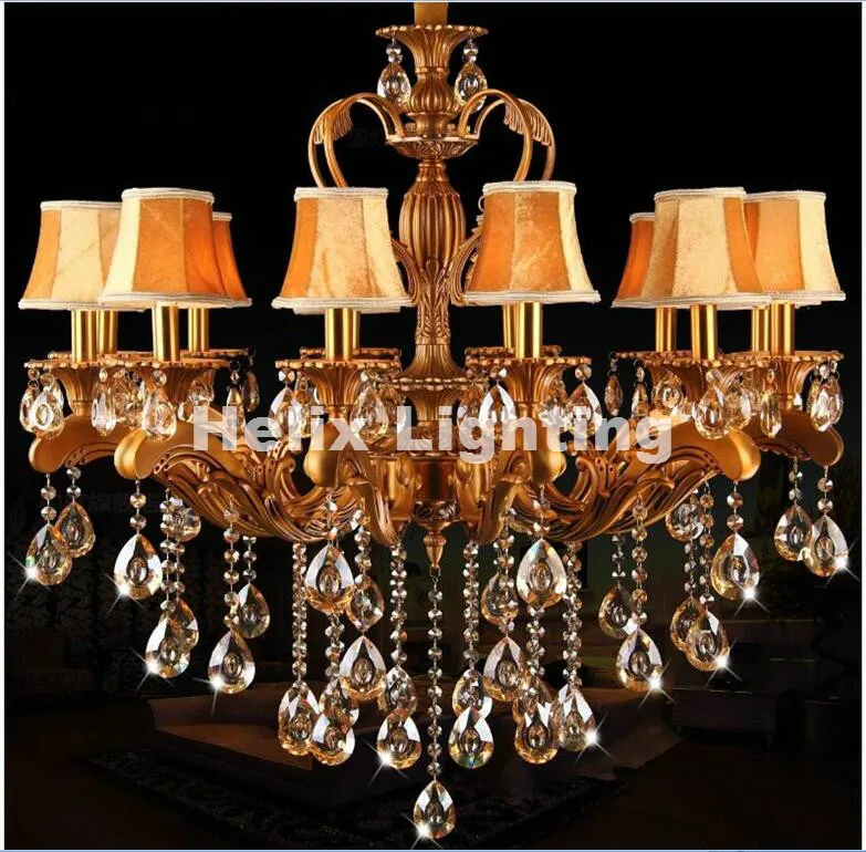 Бесплатная доставка подвесной светильник из латуни и сплава с 10 насадками