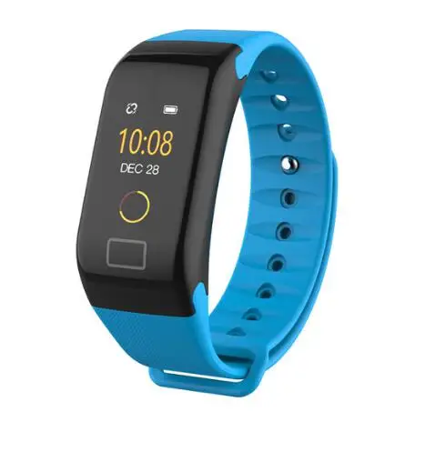 601 blue NAIKU F1Plus, умный браслет с цветным экраном, измеритель артериального давления, фитнес-трекер, пульсометр, смарт-браслет, спортивный браслет для Android IOS - Цвет: 601 blue