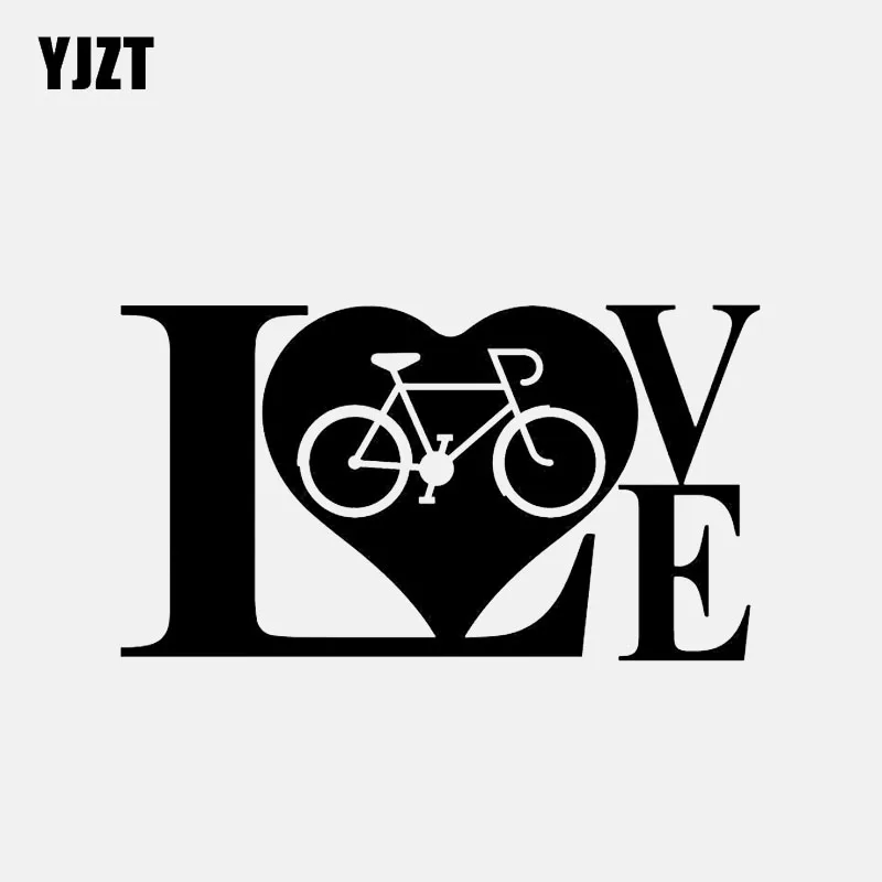 YJZT 13 3*7 4 см LOVE Cyclist Велоспорт Декор Автомобильные наклейки аксессуары виниловые
