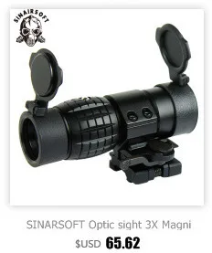 Тактический M4 1X33 коллимативный прицел с красной подсветкой для охоты и охоты