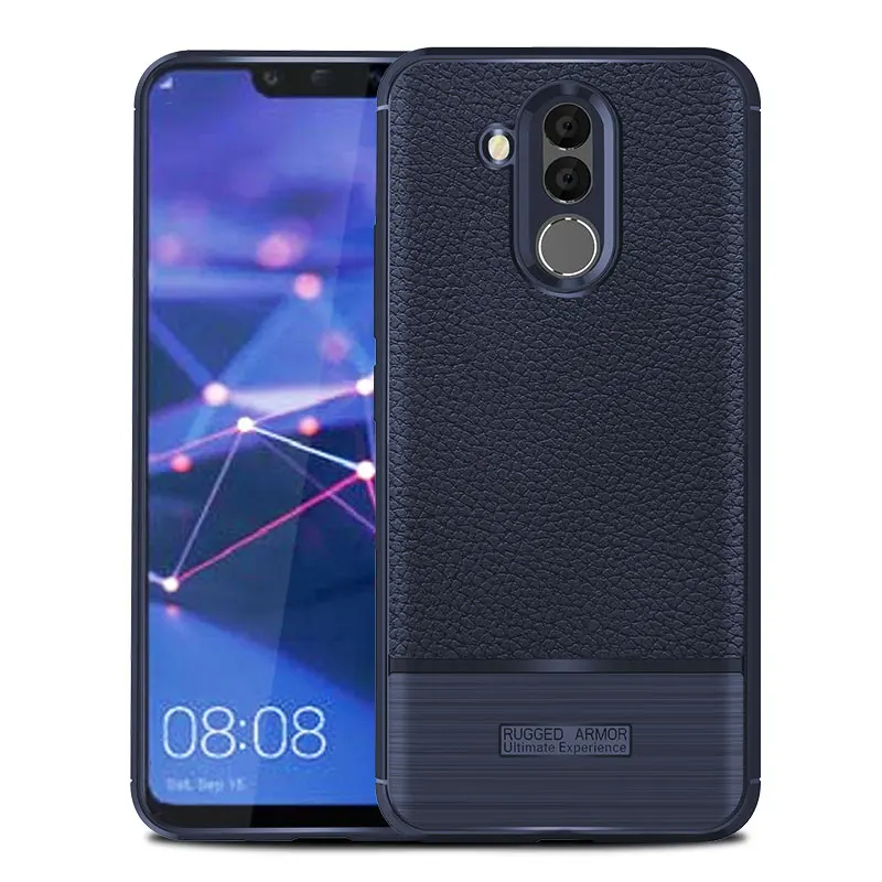 Силиконовый чехол для телефона углеродного волокна крышки на мате 20 лайт huawei Коврики 20 Pro Lite Коврики 20 20Pro 20 Lite Коврики 20 Lite 4/6 64/128 GB свет бампер