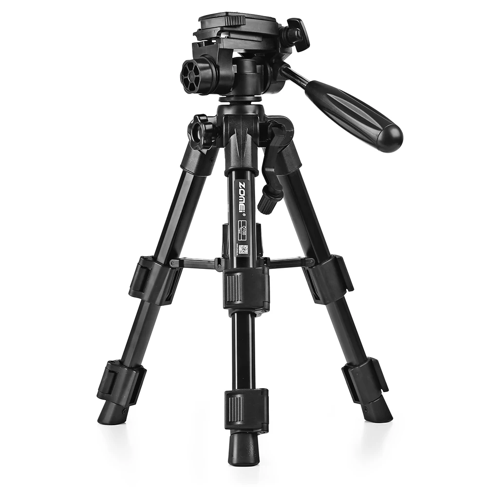 Zomei Q100 Алюминий 3 способ телеметрией головкой Quick Release Plate Мини Путешествия