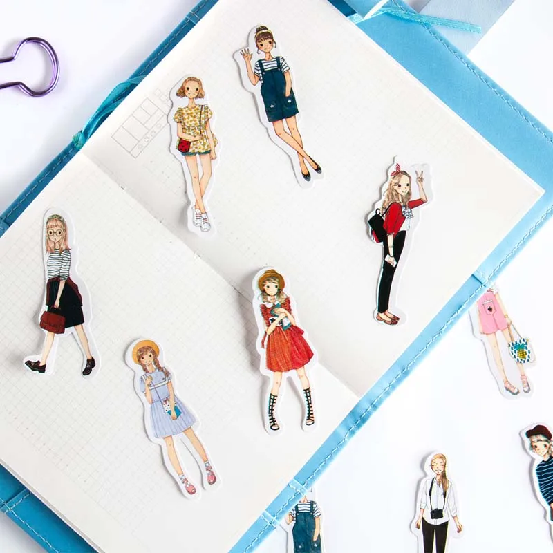 Клейкая Бумажная Наклейка для девочек 29 шт./пакет Детский Набор творчества