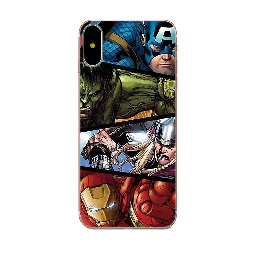 Marvel наклейки &quotМстители&quot для Xiaomi Redmi Mi Note 7 8 9 SE Pro Lite Go Play мягкий чехол из
