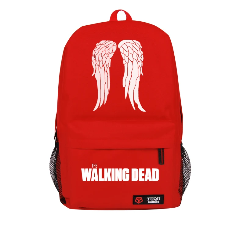 Сумка Ходячие мертвецы с надписью школьный рюкзак для мальчиков и девочек модные