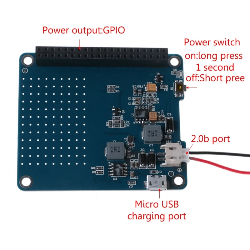 UPS Модуль платы HAT 2500mAh литиевая батарея для Raspberry Pi 3 Model B/Pi 2B/B+/A+ Прямая поставка