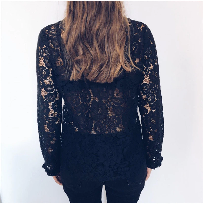 Boho пляжный летний праздник женские Flroal кружевные топы и блузки элегантная сетчатая открытая рубашка Женская цветок Плайя blusa feminina