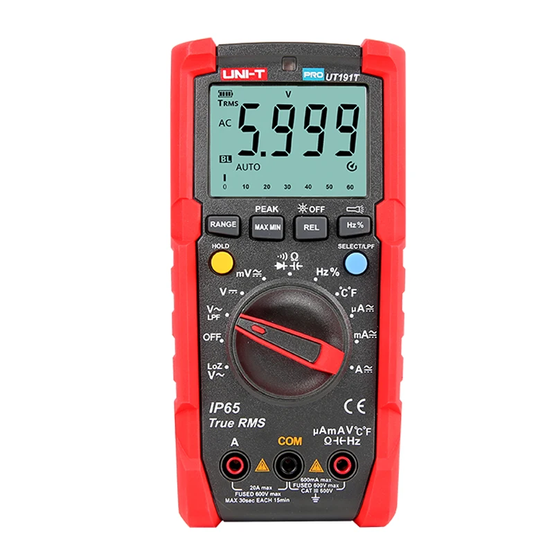 Digital UT191E UT191T Цифровой мультиметр True RMS Авто Диапазон AC DC напряжение тока фарадметр частотное сопротивление тестер