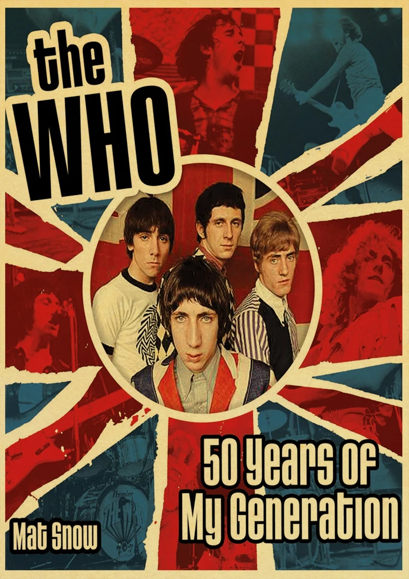 Музыкальная рок-группа The Who домашнее украшение крафт-бумага Ретро плакат рисунок ядро наклейки на стену - Цвет: D72