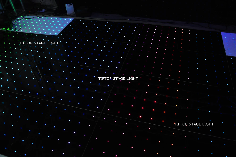Цена со скидкой 120 см* 60 см LED RGB цифровой танцпол 4ftx4ft Размеры собрать Поддержка-Водонепроницаемый видео/ узор/текст играть
