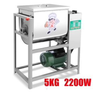 5kg 1 шт. коммерческий тестомес 5 кг Миксер для муки, перемешивающий смеситель для пасты, машина для замеса теста, емкость 5 кг 2200 Вт - Цвет: 5kg