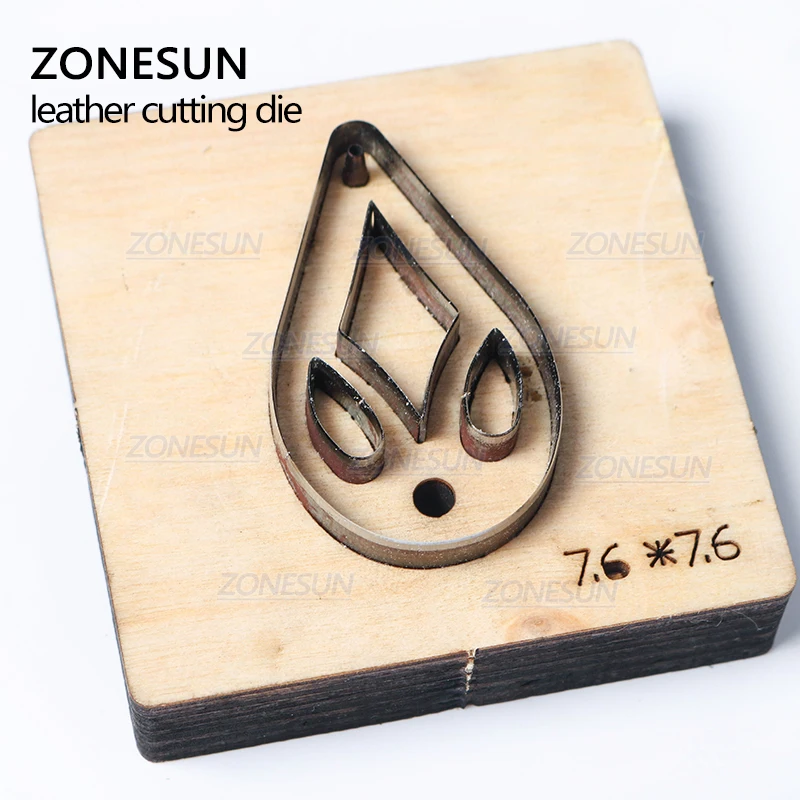 ZONESUN T7 DIY Custom Cutter кожаные серьги для высечки кожаных сережек стальных