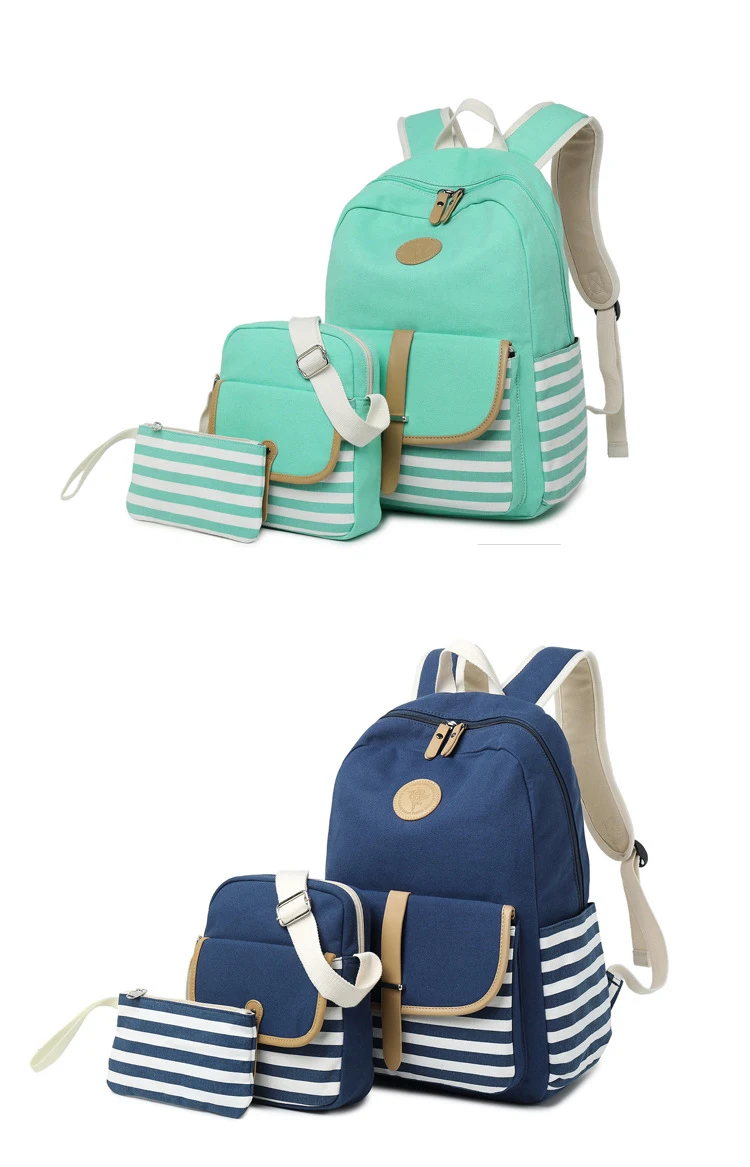 Tourya 3 шт./компл. модный Холст Женский Рюкзак Bookbag Ноутбук Колледж Bagpack Путешествия Рюкзак Школьная Сумка для подростков девочек