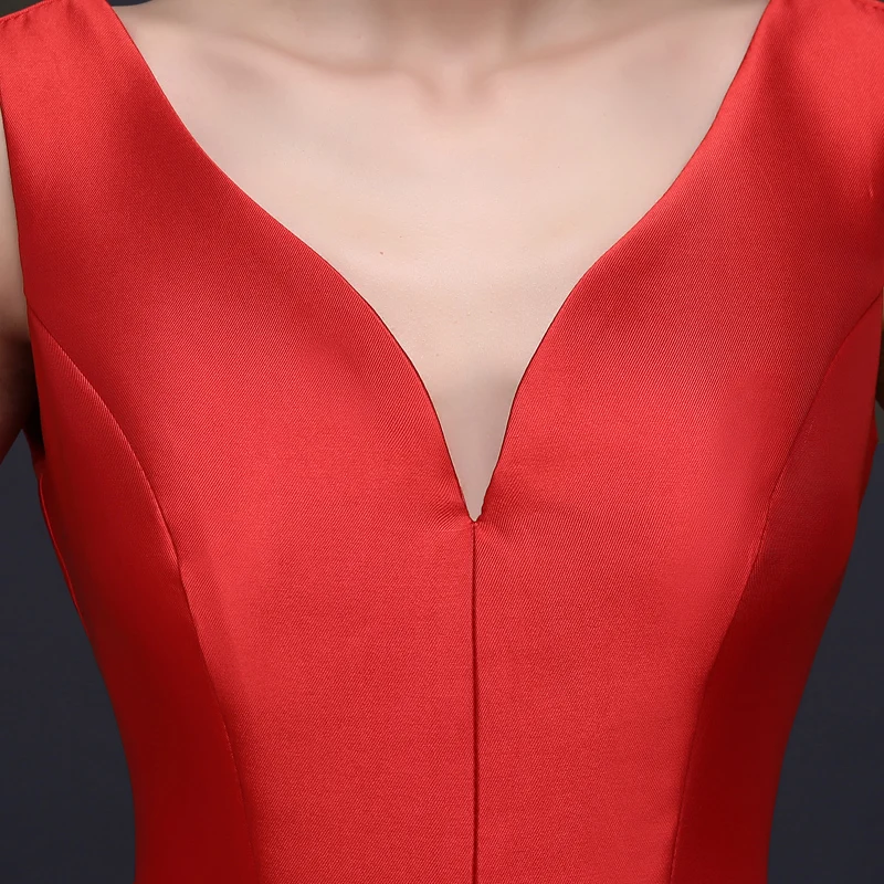 Suosikki короткое вечернее платье 2017 с v-образным вырезом сзади на шнуровке платья