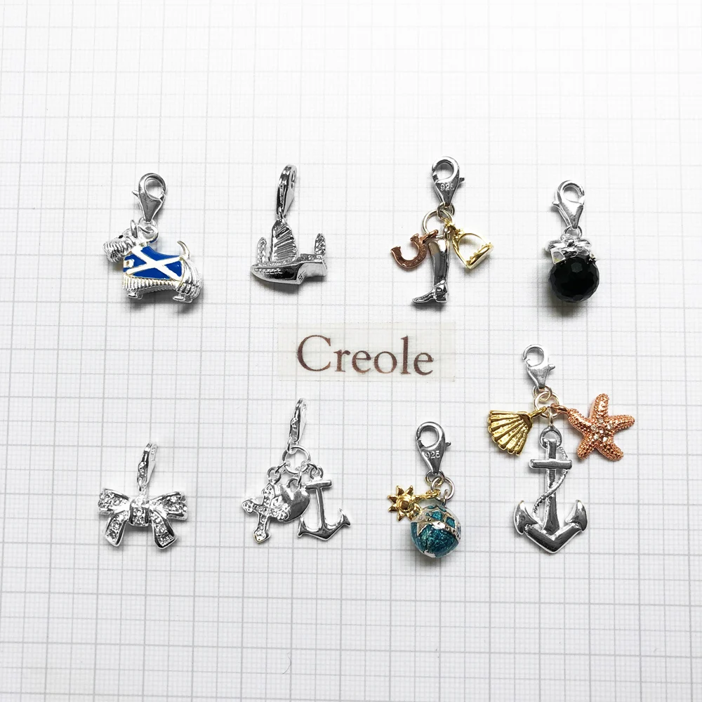 Lucky Boot Sailboat Faith Hope Love Ocean Bow Globe Dog Charm Pendant 2019 Vintage New Summer Jewelry 925 Sterling Silver Gift | Украшения