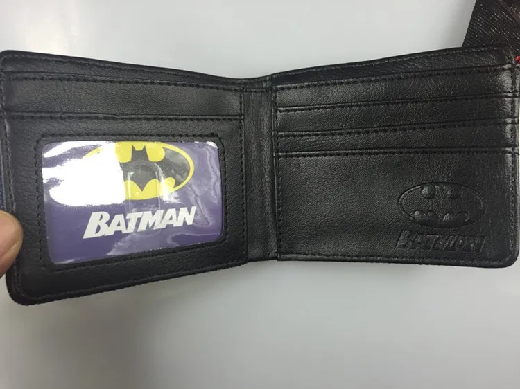 Комиксы DC Marvel винтажный кожаный бумажник летучая мышь человек супер мужские сумки для карт недорогие кошельки Подарочный кошелек portafoglio uomo 4,5 дюймов