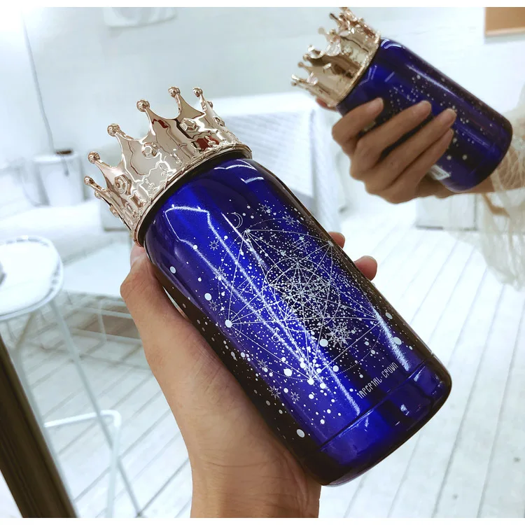 Изысканный стиль корта Корона кружка королева принцесса нержавеющая сталь чай