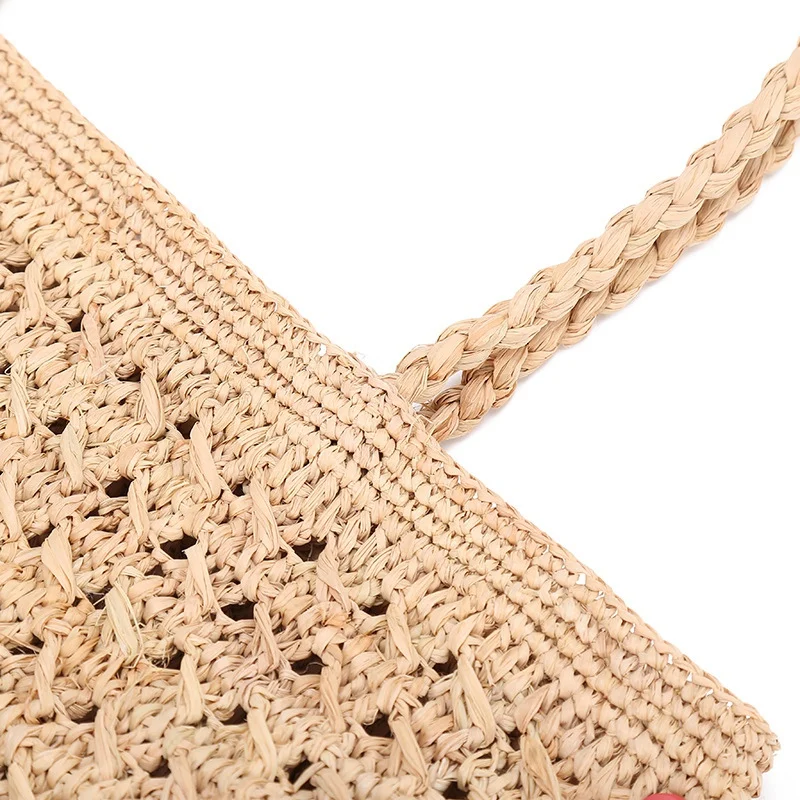 Женская сумка летняя пляжная ручная работа плетеная Сумка из ротанга винтажная