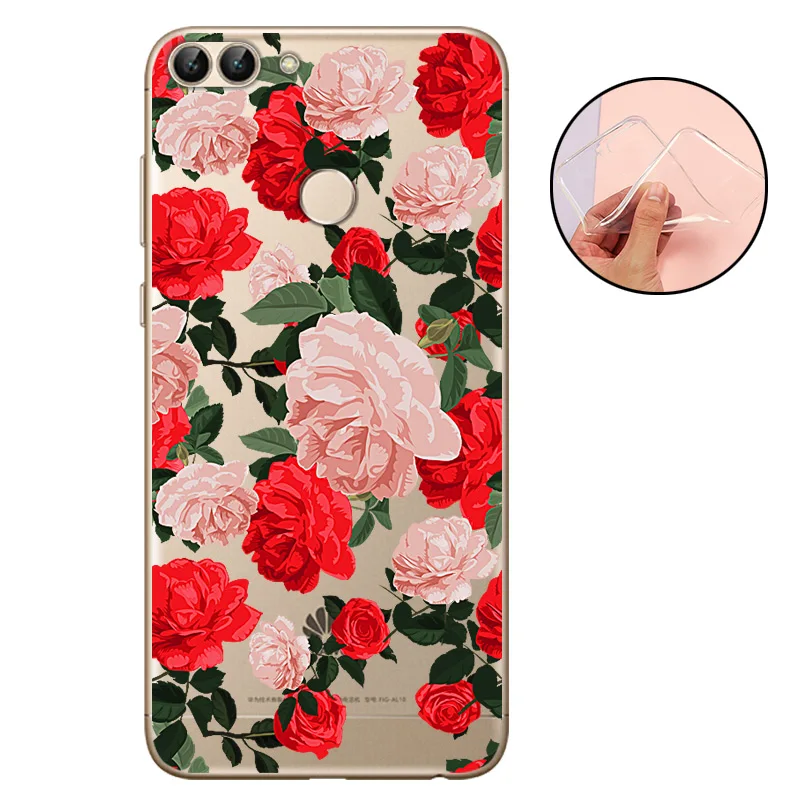 CROWNPRO СПС huawei P Smart чехол силиконовый мягкий ТПУ чехол P Smart Coque задний телефон для Funda huawei P Smart чехлы - Цвет: TAXMG