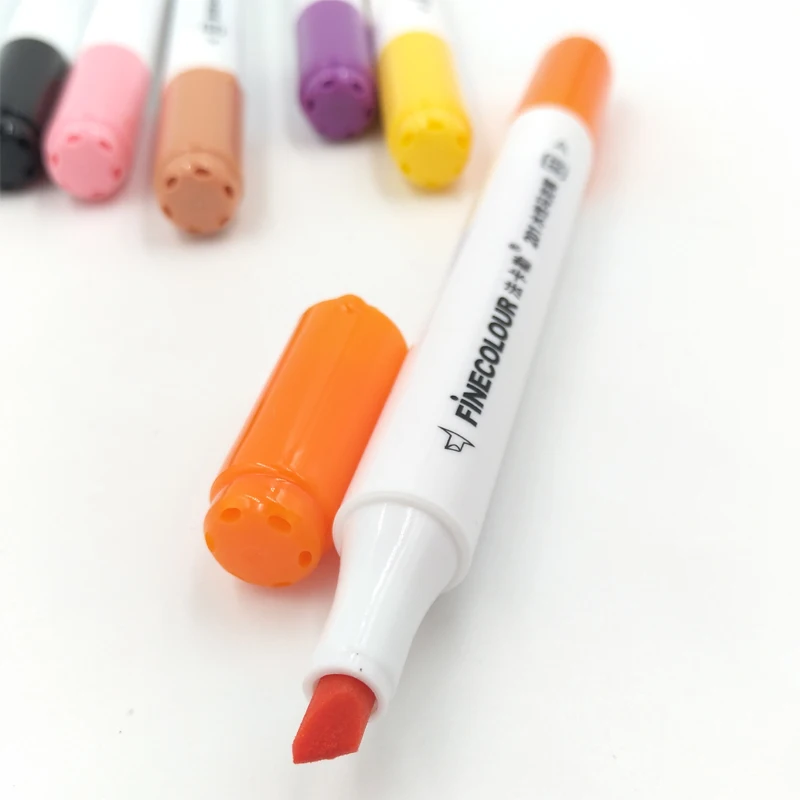 Маркеры для рисования манги Finecolour наборы скетч маркеры с тонкой подкладкой