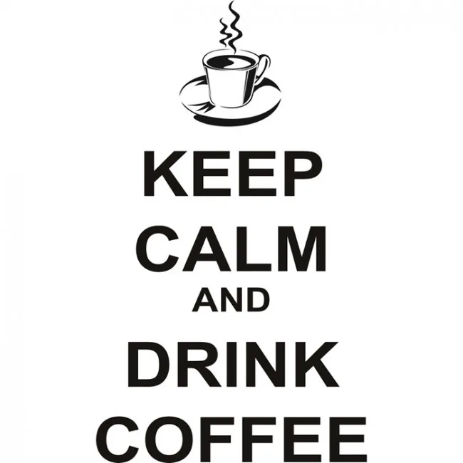 

Newly Wall Stickers Quotes -Keep Calm And Drink Coffee Vinyl Wall Stickers Cafe Decor Waterproof Window Decals Art Decals ZA138