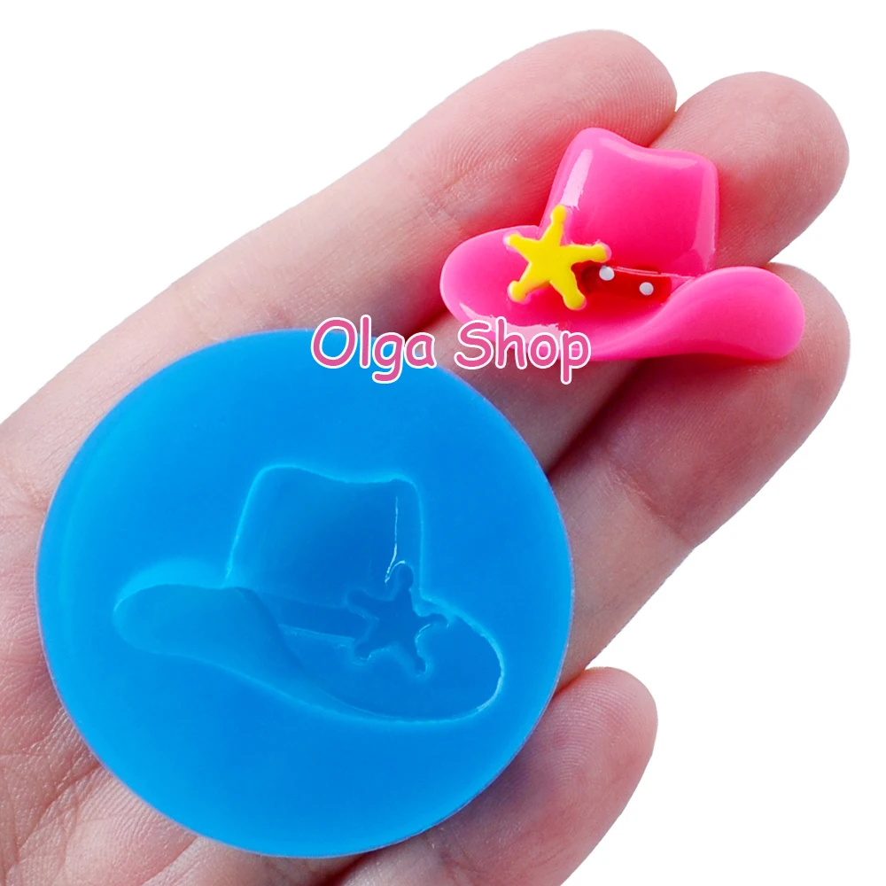 FYL542 29.6mm Hat with Star Silicone Mold - for Fondant Sugarcraft Cookie Biscuit Chocolate Resin Clay Gun Paste Mould | Дом и сад