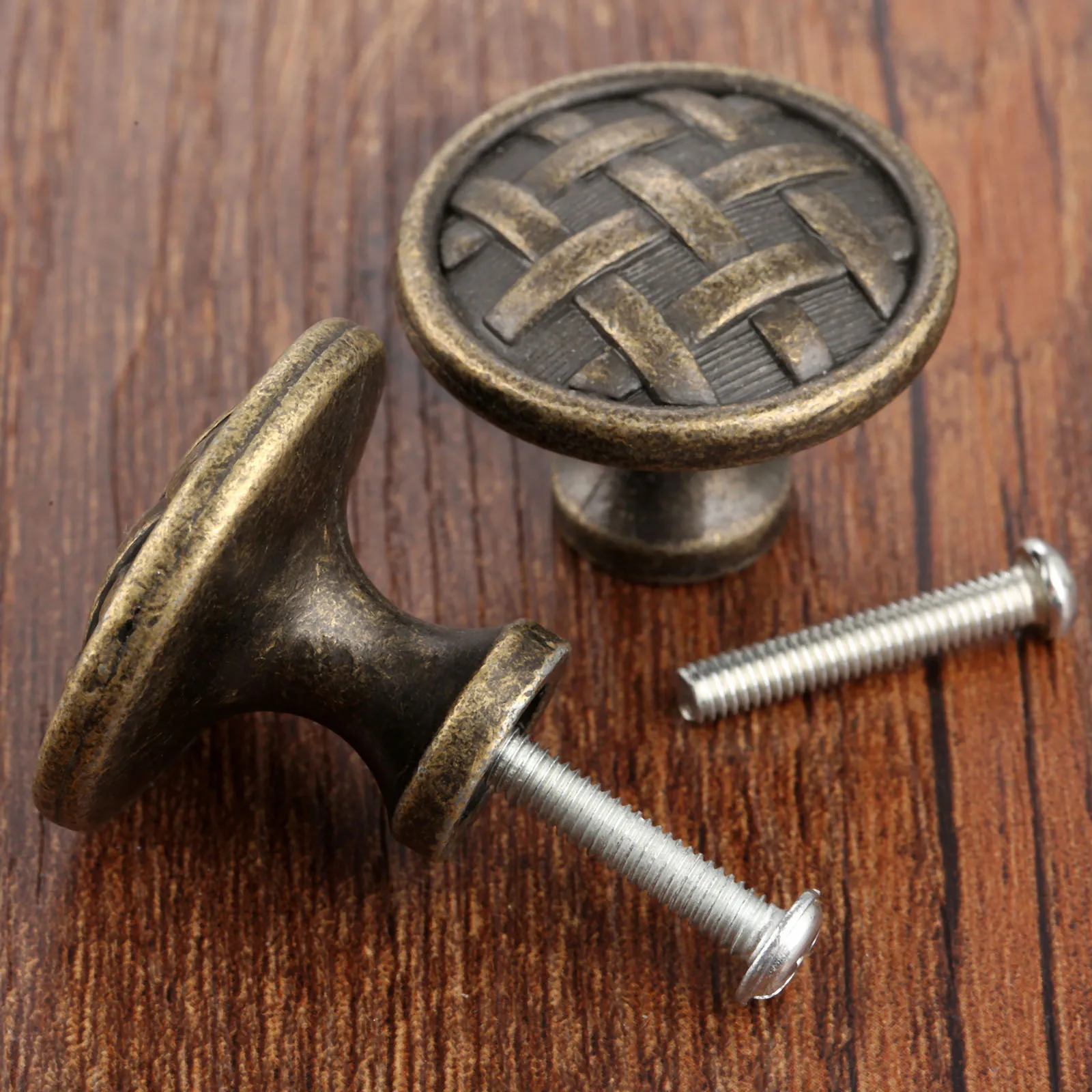 

1Pc Vintage Furniture Handles Cabinet Knobs and Handles Door Cupboard Drawer Kitchen Pull Knob Furniture Hardware 33*24mm