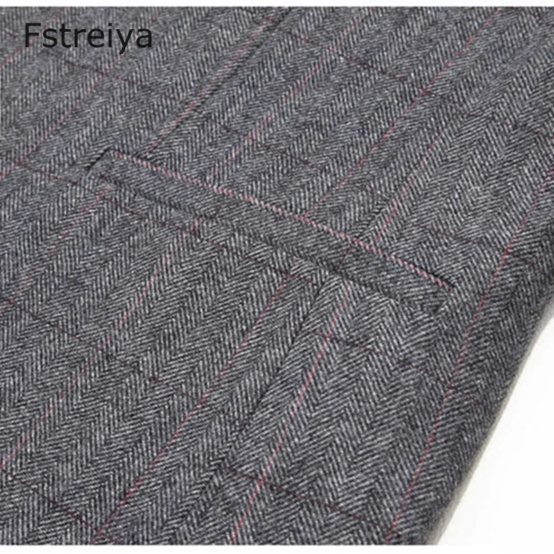 3 шт. твидовые мужские костюмы с жилетом и брюками|Смокинги - тройки| |