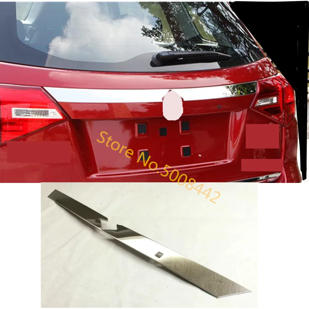 

For Suzuki Vitara 2016 2017 2018 2019 2020 Car Rear Door Stainless Steel License Tailgate Bumper Frame Plate Trim Lamp Trunk