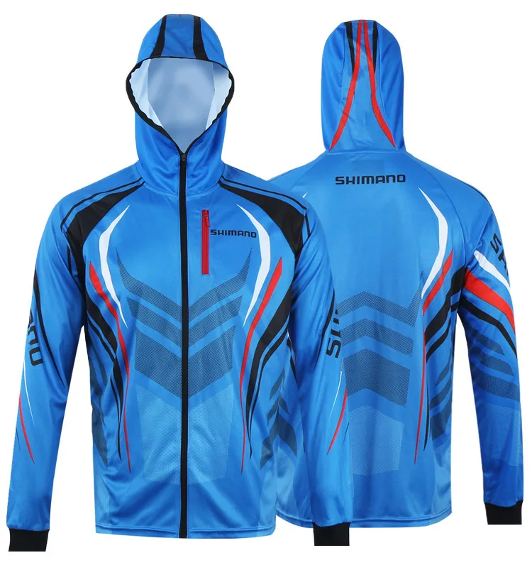 Мужская дышащая быстросохнущая рубашка с капюшоном Солнцезащитная рыболовная