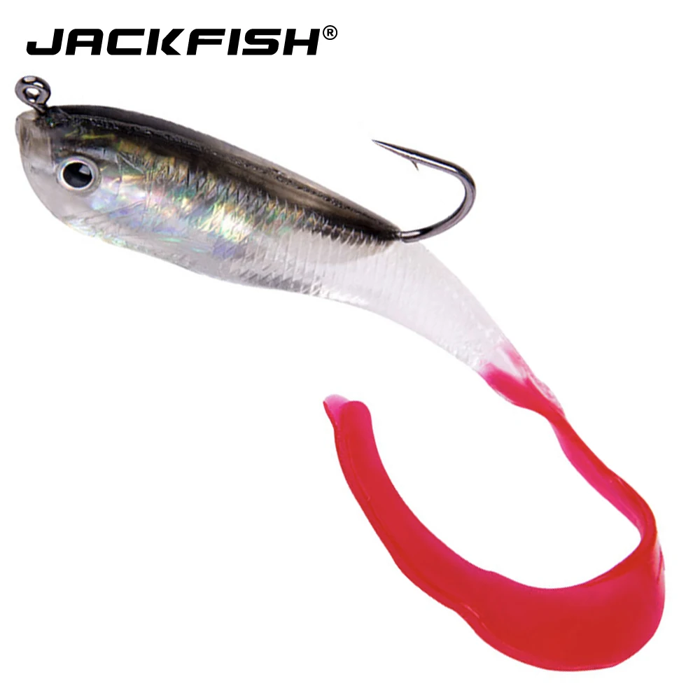 JACKFISH мягкая рыболовная приманка с длинным хвостом 11 см/16 г свинцовая рыба