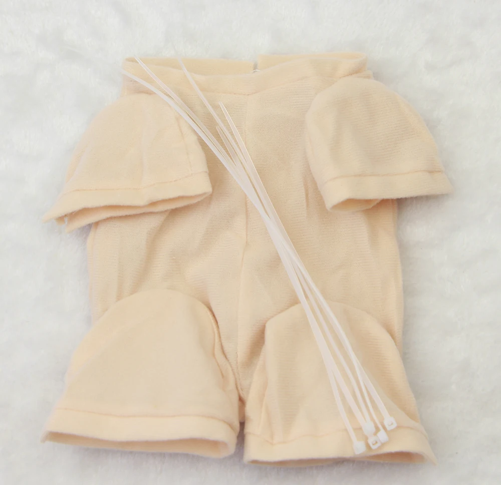 

3/4 Limbs Reborn Doll Kits Cloth Body Suit For 22 Inch Reborn Baby Dolls Accessories Polyester Fabric Not Finished Baby Doll