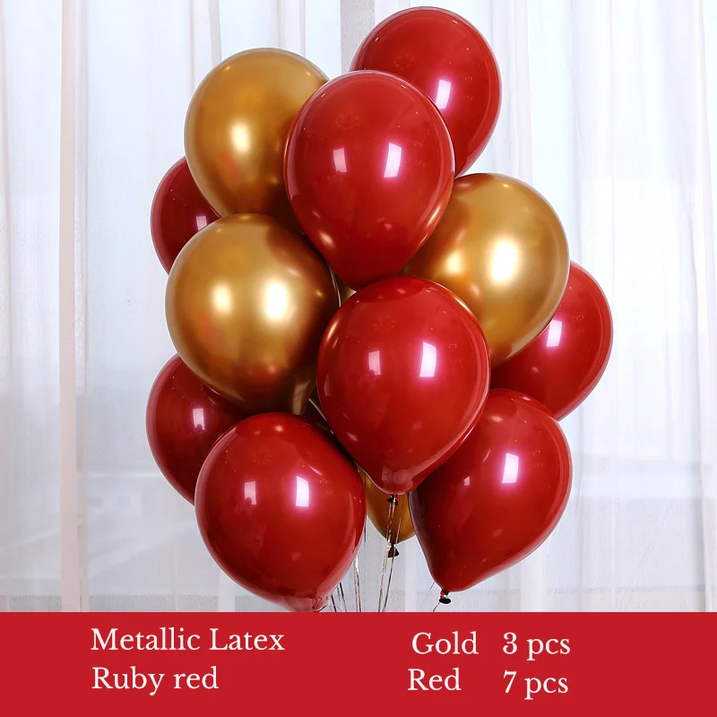 balloon set 32 10 шт 1" мраморные конфетти металлик макарун рубиновые красные шары набор всех видов латексные шары для свадьбы и дня рождения вечерние шары Декор - Цвет: balloon set 32