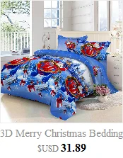 Merry Christmas Комплект постельного белья с мультяшным Санта Клаусом, подарочный набор пододеяльников с принтом, Комплект постельного белья с рисунком самолета, пододеяльник с рисунком King queen D40
