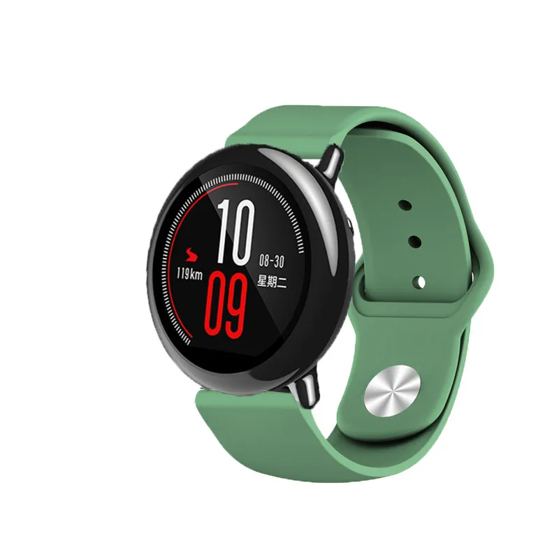 4в1 Huami Amazfit Pace ремешок силиконовый спортивный ремешок на запястье часы браслет+ Силиконовый мягкий водонепроницаемый корпус для камеры+ стеклянный протектор экрана