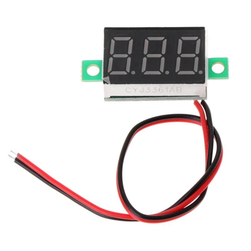 

1Pcs 0.36 two-wire DC 2.50 to 32.0V LCD Digital Voltmeter Voltimetro Red LED Amp Volt Meter Gauge Voltage Meter