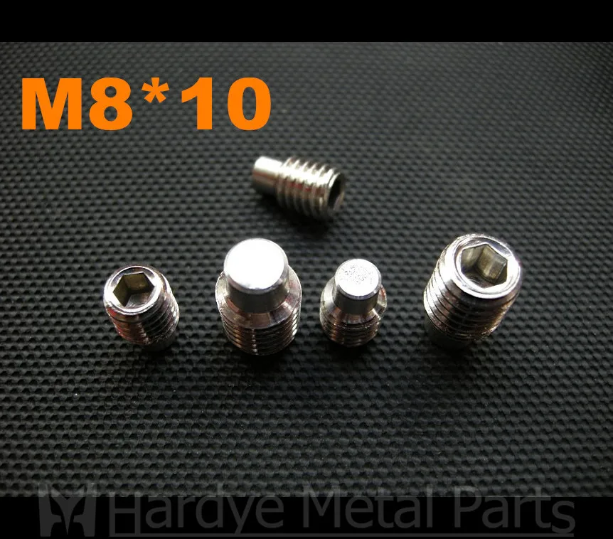 500 шт./лот M6 * 8 DIN915 нержавеющая сталь Шестигранная розетка набор винт с собачьей