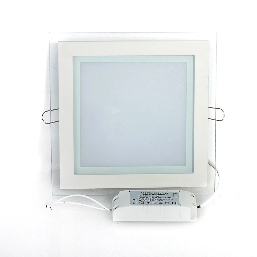 10 Вт/15 Вт/25 Вт Крышка для очков светодиодная квадратная панель встраиваемый