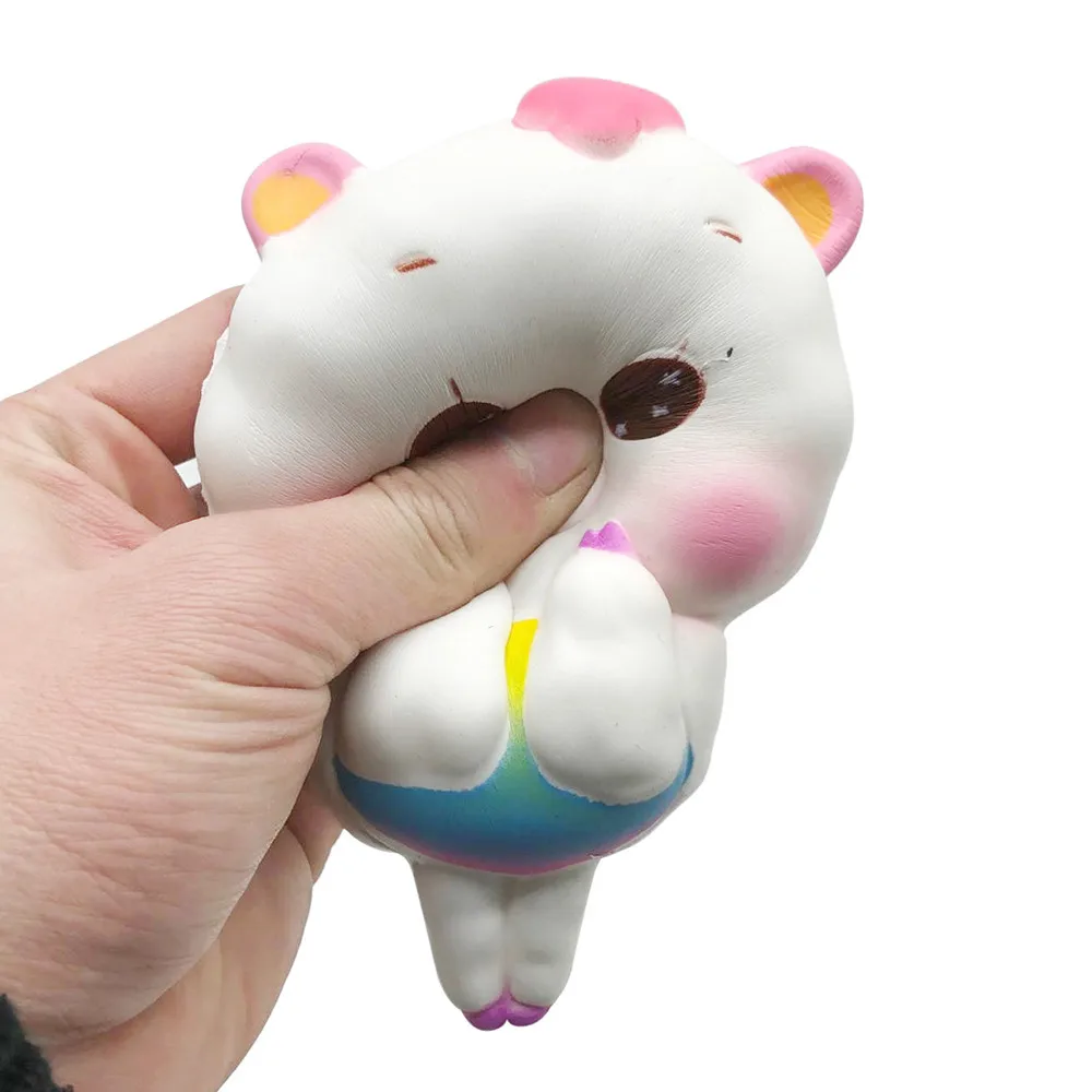 Новое поступление милая большая голова ягненка сжимаемая медленно растущая крем