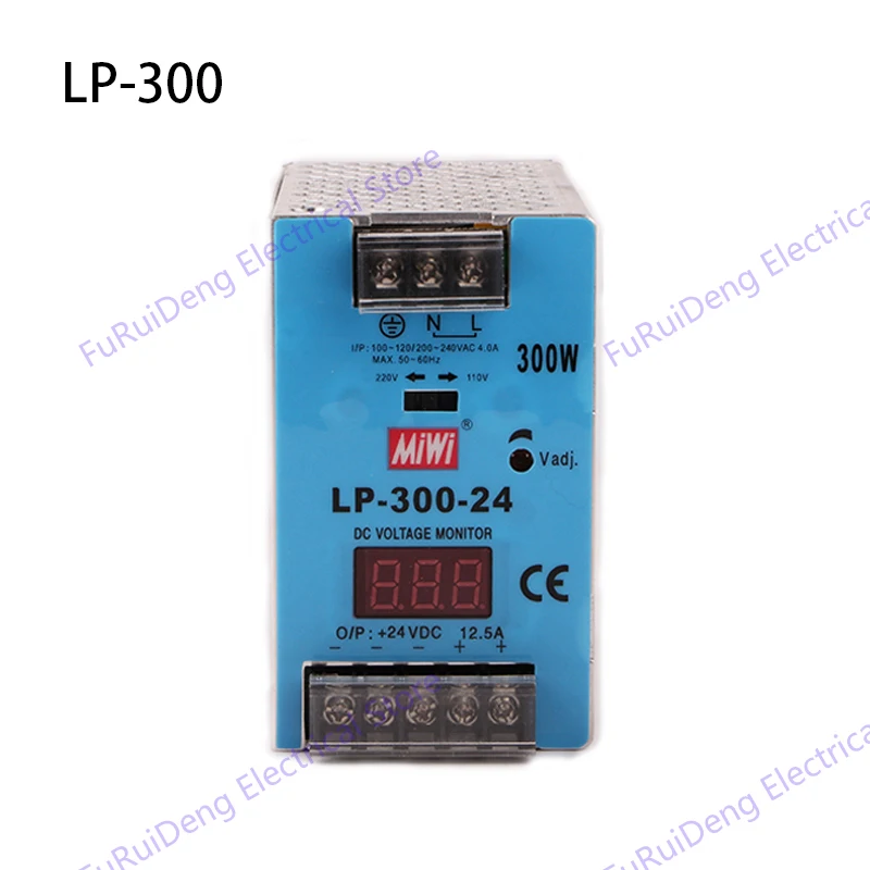 Выход DC5V, 12 V, 24 V, 48V LP блок питания AC DC с функцией цифрового дисплея din-рейку импульсный источник питания 500w SMPS