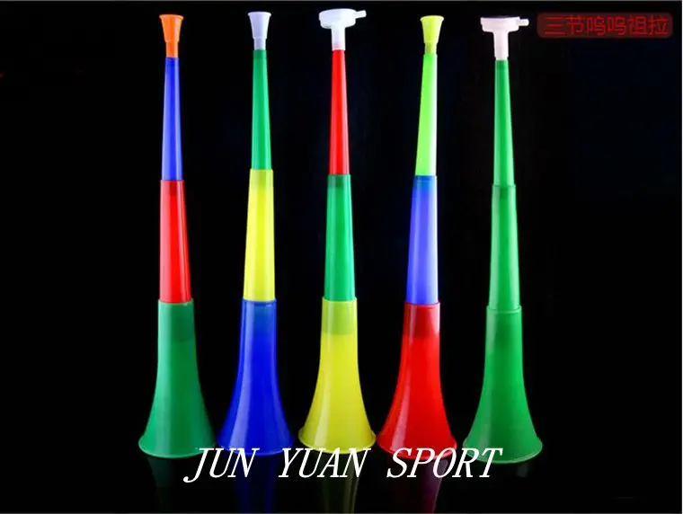 Высокое качество! 2 шт./лот 60 см мир Long VUVUZELA Футбол фанат ачание рога футбольная