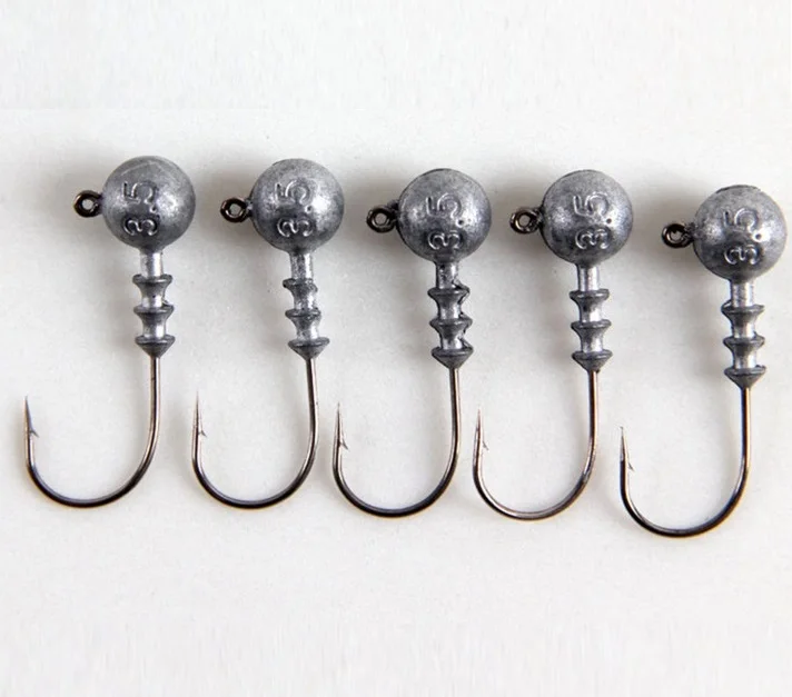 

Lure soft bait hooks Lead head hook special fishing tools with screw more tight
