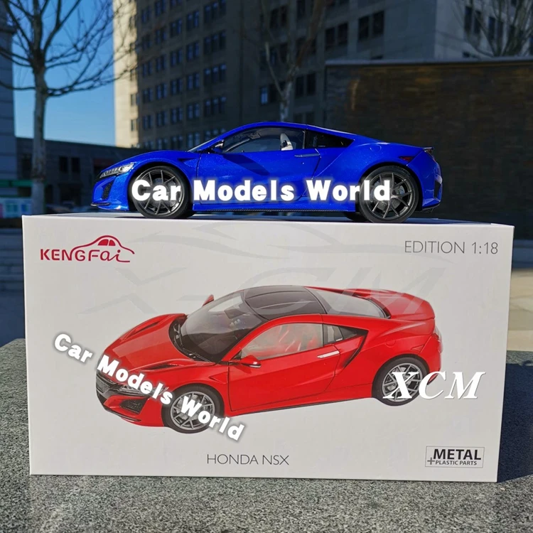 Литая под давлением модель автомобиля для KengFai NSX RHD 1:18(синий)+ маленький подарок