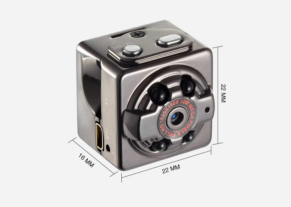 Мини камера 12MP инфракрасное ночное видение снаружи няня Цифровая микро Датчик