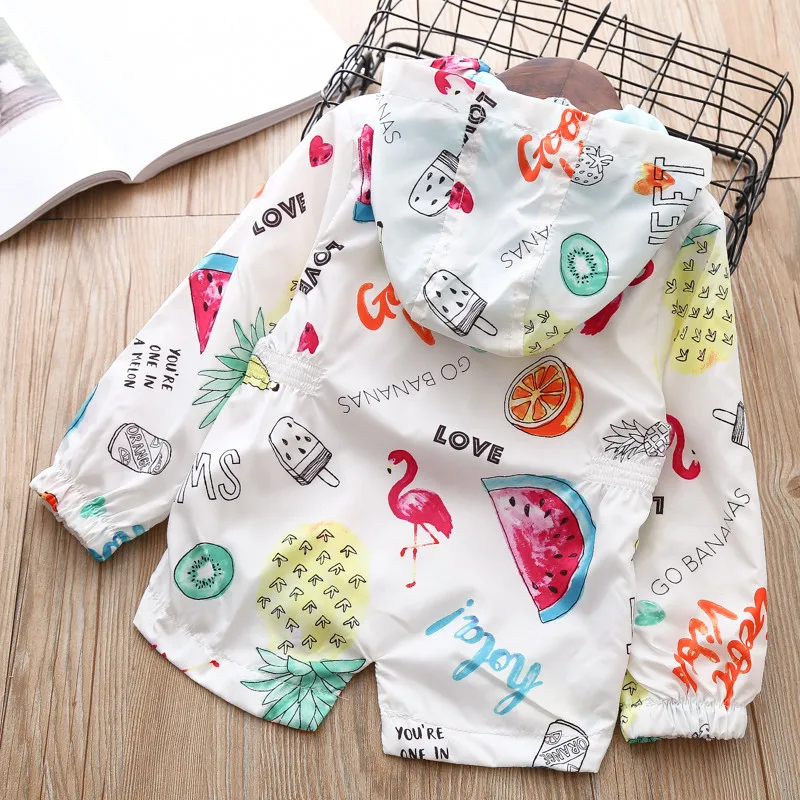 Детские куртки с рисунком арбуза водонепроницаемая ветрозащитная ветровка для