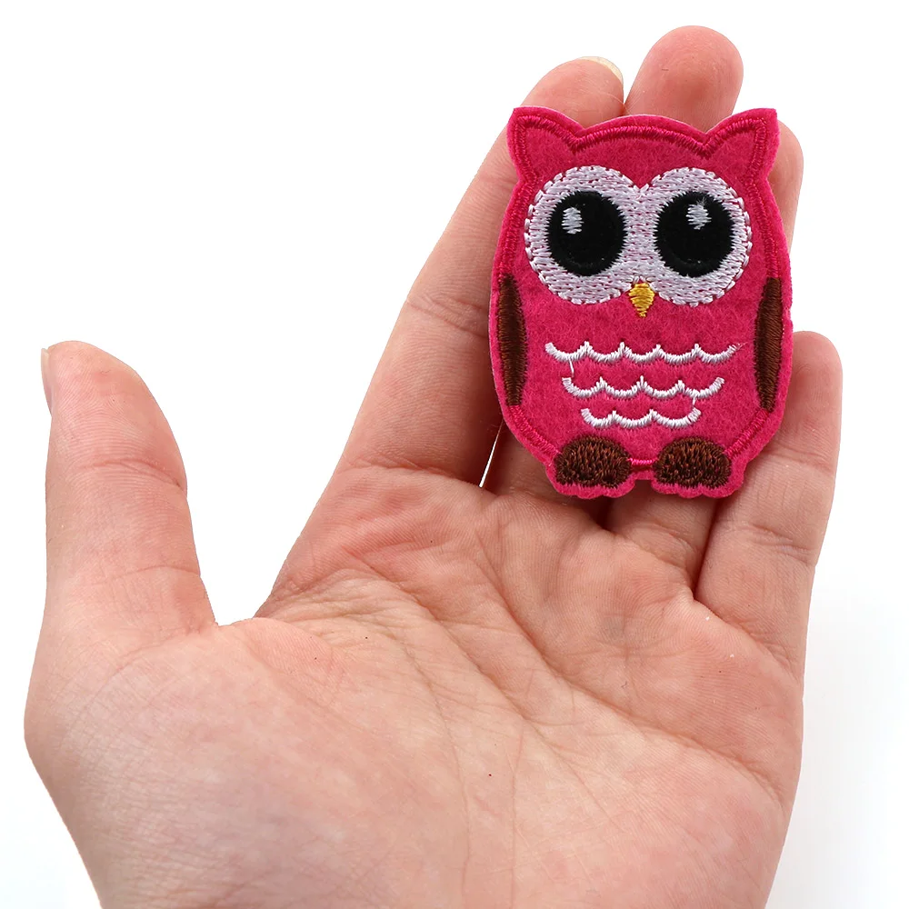 6 шт. разноцветные нашивки с вышивкой в виде совы|Заплатки| |